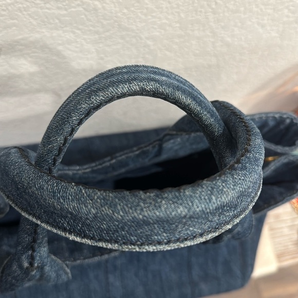 Prada Blue Denim Canapa Tote Bag - Picture 6 of 16